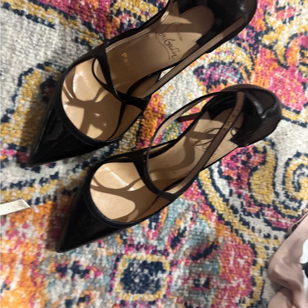 Christian Louboutin Black Patent Leather Heels